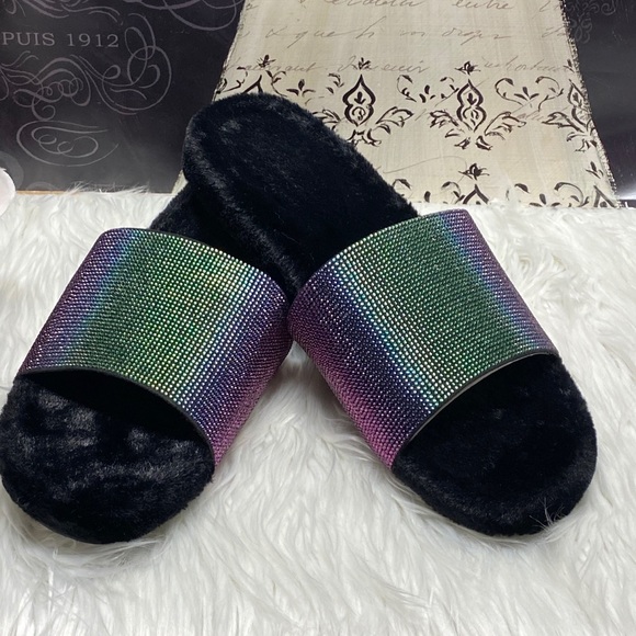 INC Feymin-Faux-Fur Slipper Slides - Picture 14 of 15